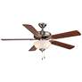 52" Wind River Dalton Nickel Indoor Pull-Chain LED Ceiling Fan