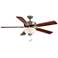 52" Wind River Dalton Nickel Indoor Pull-Chain LED Ceiling Fan