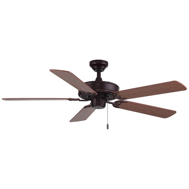 Image 1 52" Wind River Dalton Oiled Bronze Indoor Pull-Chain Ceiling Fan