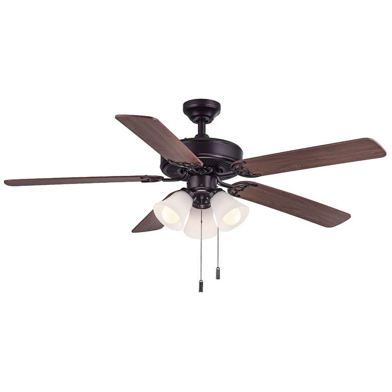 Image 1 52" Wind River Dalton Oiled Bronze Indoor Pull-Chain LED Ceiling Fan