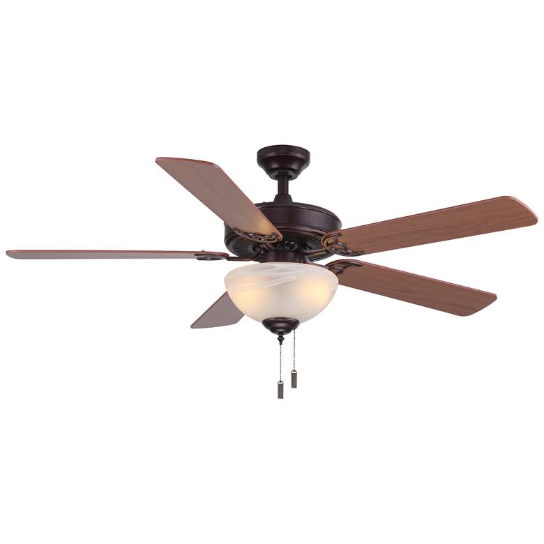 Image 1 52" Wind River Dalton Oiled Bronze Indoor Pull-Chain LED Ceiling Fan