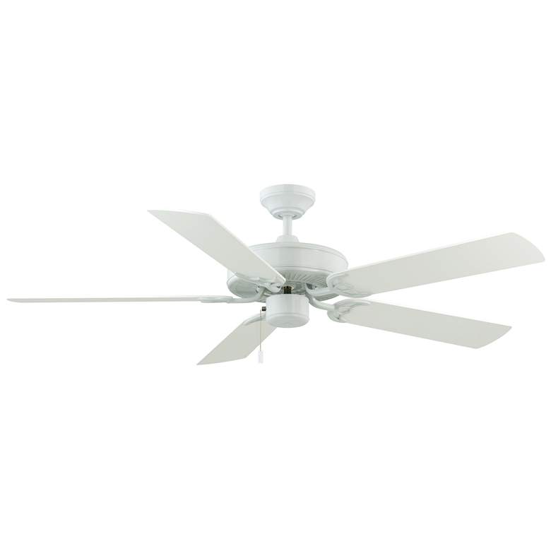 Image 1 52" Wind River Dalton White Indoor Pull-Chain Ceiling Fan
