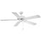 52" Wind River Dalton White Outdoor Pull-Chain Ceiling Fan