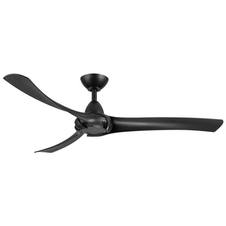 Image 1 52" Wind River Droid Matte Black Indoor Ceiling Fan with Wall Control