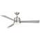 52" Wind River Joplin Nickel LED Ceiling Fan with Wall Control