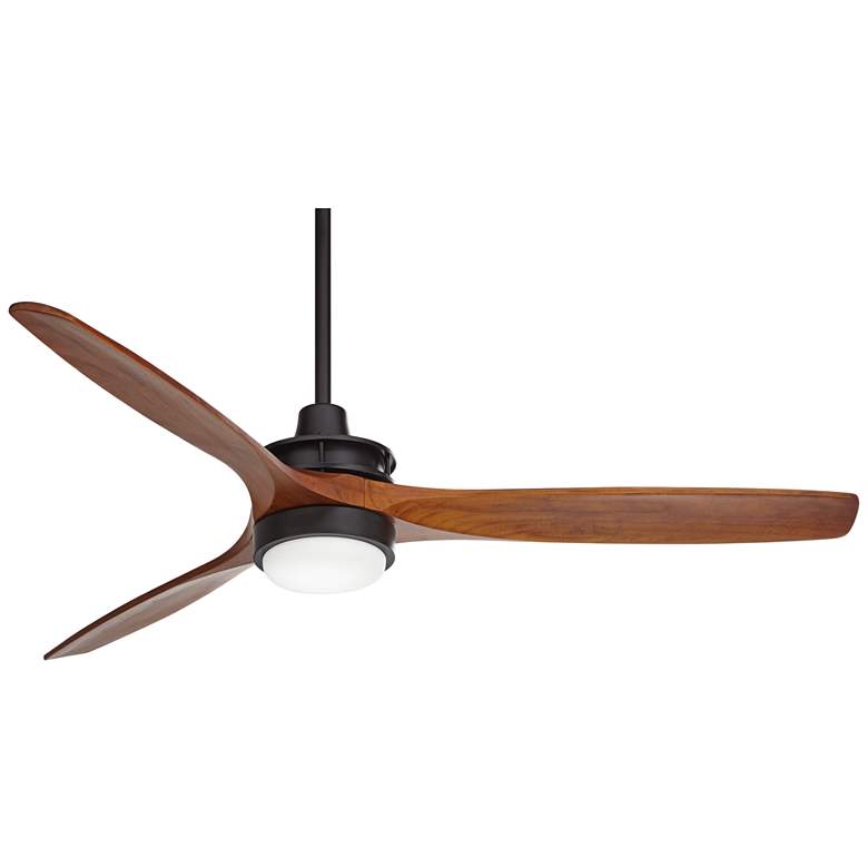 Image 2 52" Windspun Black and Walnut LED Ceiling Fan with Remote Control