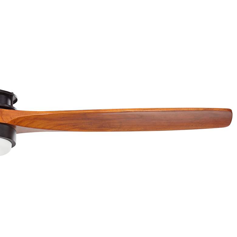 Image 4 52" Windspun Black and Walnut LED Ceiling Fan with Remote Control more views