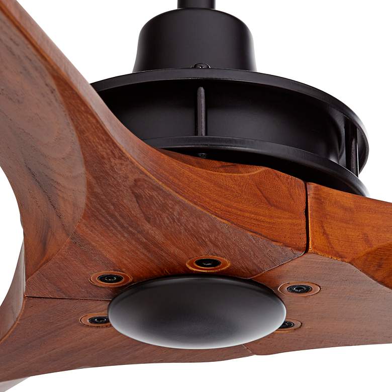 Image 3 52" Windspun Black-Walnut Modern DC Fan by Casa Vieja with Remote more views