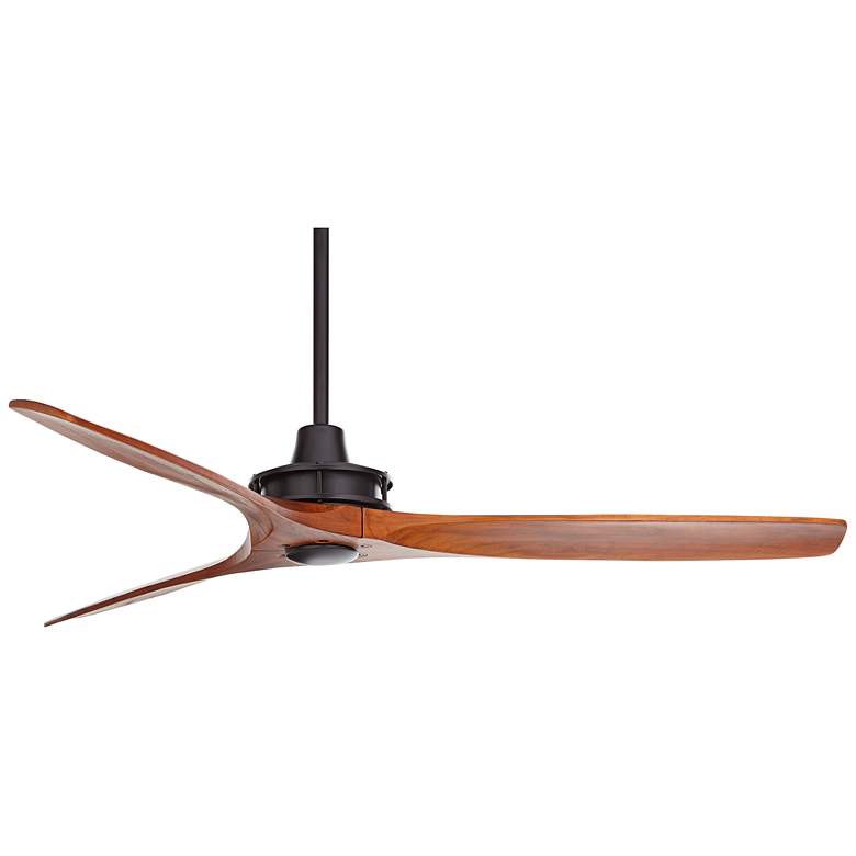 Image 6 52" Windspun Black-Walnut Modern DC Fan by Casa Vieja with Remote more views