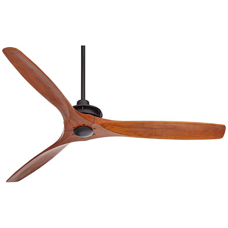 Image 7 52" Windspun Black-Walnut Modern DC Fan by Casa Vieja with Remote more views