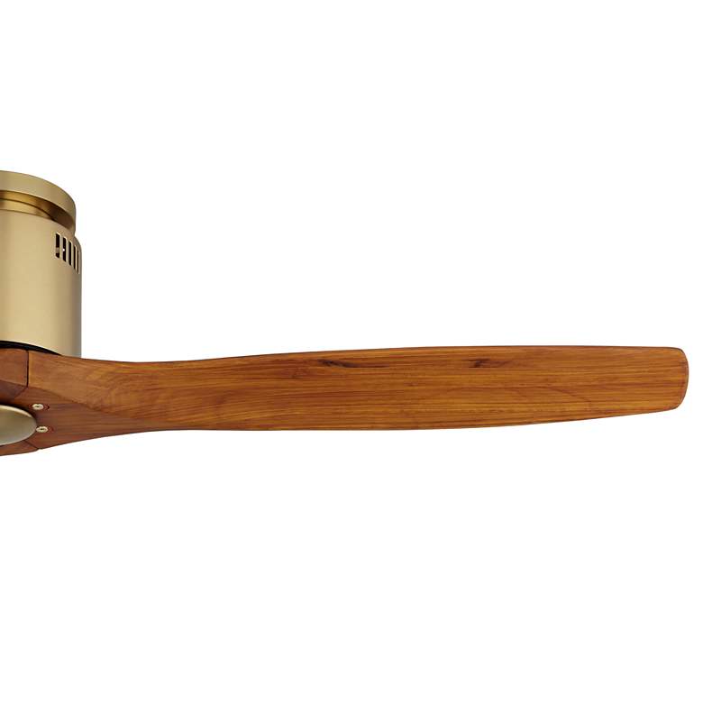 Image 4 52" Windspun Brass-Walnut DC Hugger Ceiling Fan with Remote more views