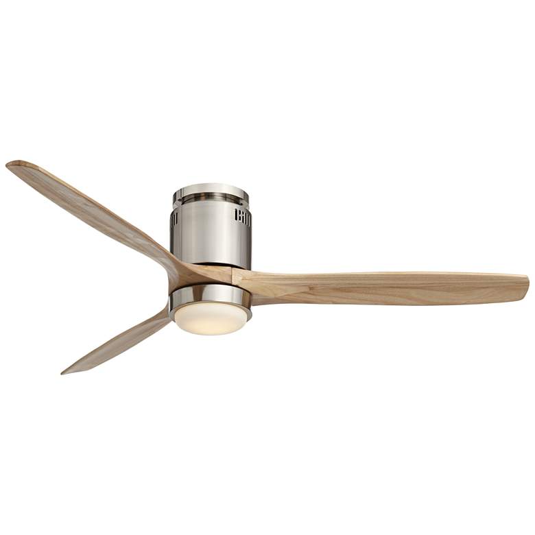 Image 2 52 inch Windspun Brushed Nickel LED DC Hugger Ceiling Fan with Remote