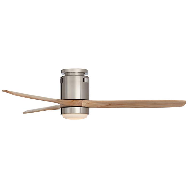 Image 6 52" Windspun Brushed Nickel LED DC Hugger Ceiling Fan with Remote more views