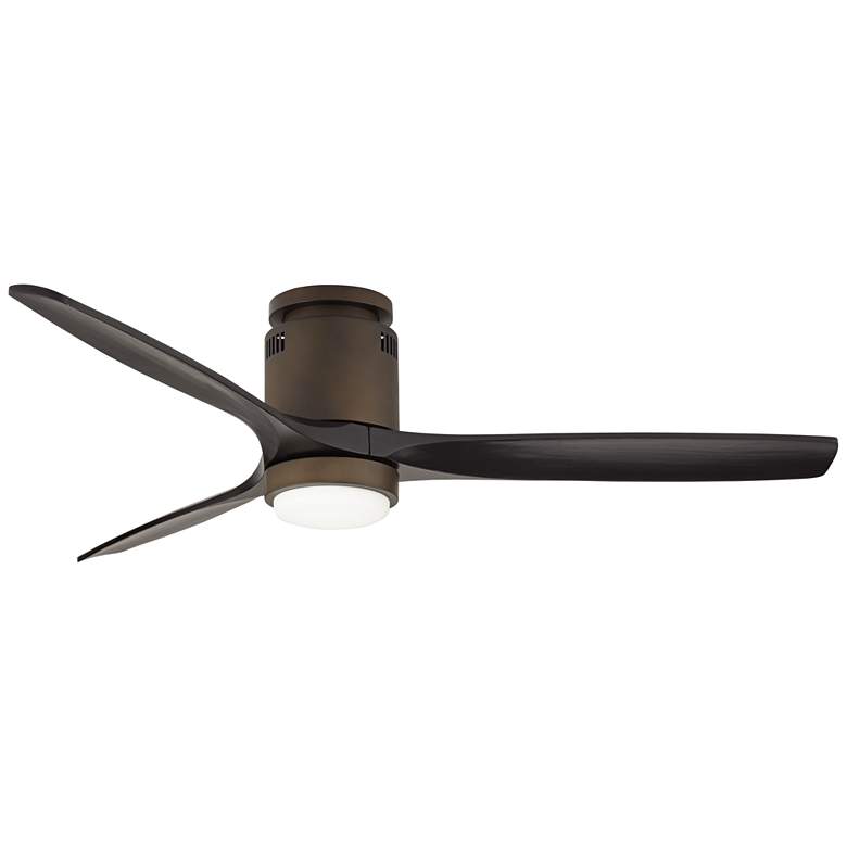 Image 7 52" Windspun DC Bronze Black LED Hugger Ceiling Fan with Remote more views