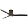 52" Windspun DC Bronze Black LED Hugger Ceiling Fan with Remote