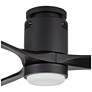 52" Windspun Matte Black LED DC Hugger Ceiling Fan with Remote