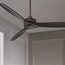 52" Windspun Oil Rubbed Bronze and Matte Black Ceiling Fan with Remote