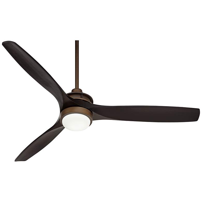 Image 7 52 inch Windspun Oil Rubbed Bronze Matte Black LED Ceiling Fan with Remote more views