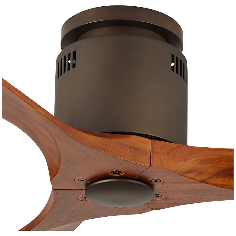 Image 5 52" Windspun Walnut Bronze DC Hugger Ceiling Fan with Remote more views