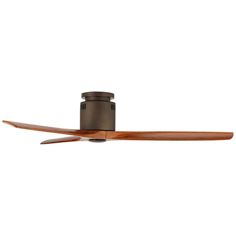 Image 6 52" Windspun Walnut Bronze DC Hugger Ceiling Fan with Remote more views