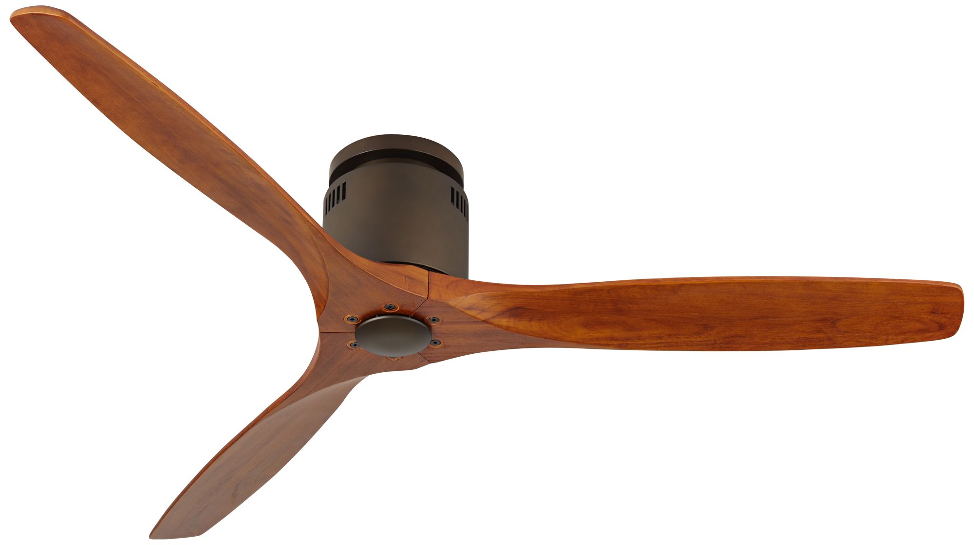 52" Windspun Walnut Bronze DC Hugger Ceiling Fan with Remote