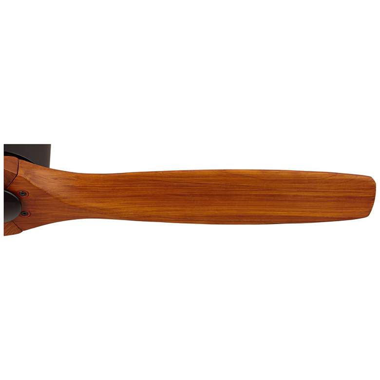 Image 4 52" Windspun Walnut - Matte Black DC Hugger Ceiling Fan with Remote more views