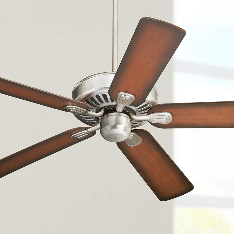 Image 1 52" Windstar II™ Brushed Nickel Shaded Cherry Ceiling Fan