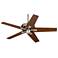 52" Windstar II™ Brushed Steel Walnut Ceiling Fan