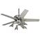 52" Windstar II Brushed Steel with Silver Ceiling Fan