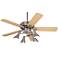 52" Windstar II Maple Retro 5-Light LED Ceiling Fan