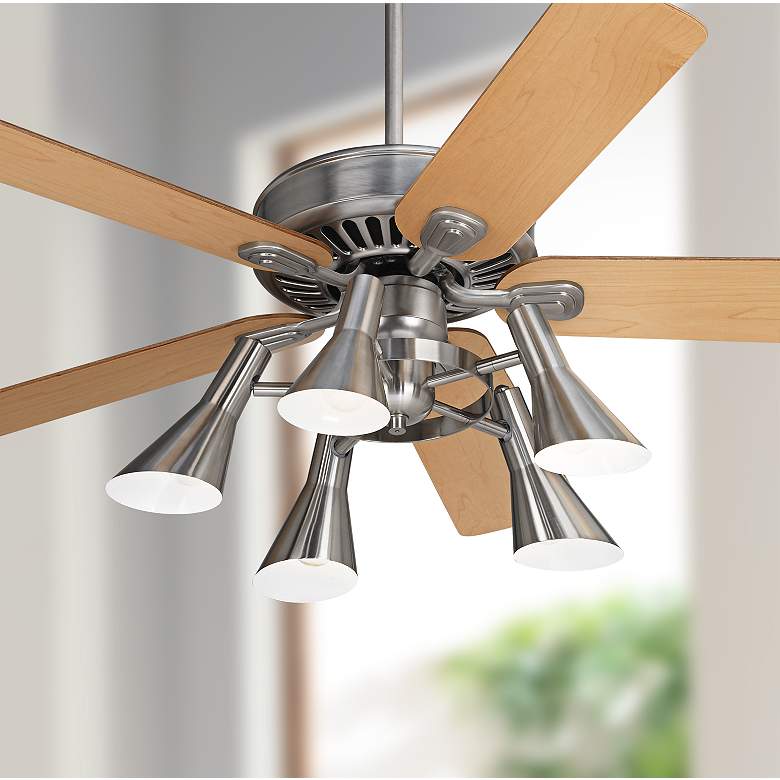 Image 1 52 inch Windstar II Maple Retro 5-Light LED Ceiling Fan