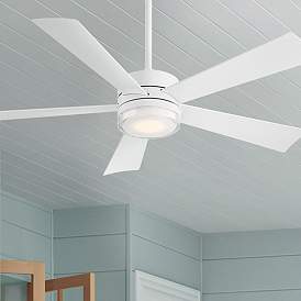 Image1 of 52" Wynd Matte White 2700K LED Smart Ceiling Fan