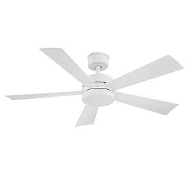 Image4 of 52" Wynd Matte White 2700K LED Smart Ceiling Fan more views