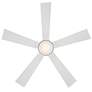 52" Wynd Matte White 2700K LED Smart Ceiling Fan