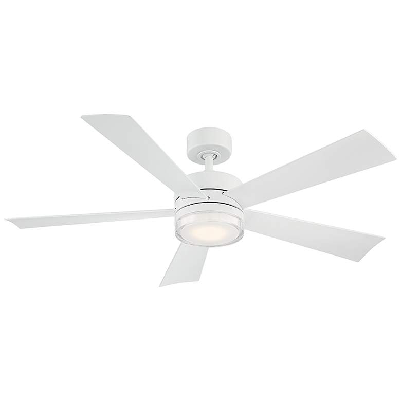 Image 2 52" Wynd Matte White 3500K LED Smart Ceiling Fan