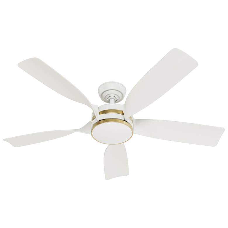 Image 1 52" Julia ENERGY STAR Fresh White Damp Rated Ceiling Fan