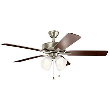 52" Kichler Basics Pro Premier Brushed Nickel Ceiling Fan