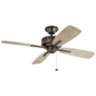 52" Kichler Eads Patio Olde Bronze Outdoor Ceiling Fan with Pull Chain