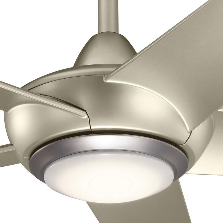 Image 6 52' Kichler Kapono Brushed Nickel LED Ceiling Fan with Remote more views