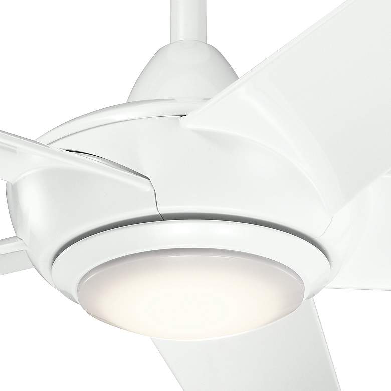 Image 3 52' Kichler Kapono White Finish LED Ceiling Fan with Remote more views