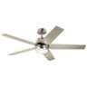 52" Kichler Maeve Brushed Stainless Steel LED Ceiling Fan with Remote