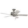 52" Kichler Terra Burnished Antique Pewter Pull Chain Ceiling Fan