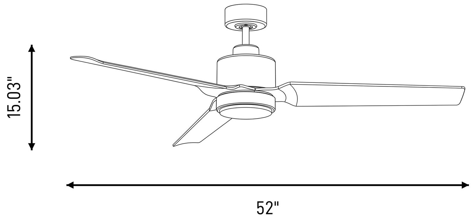 Image 3 52" LED Ceiling Fan in Brushed Nickel more views