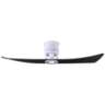 52" Matthews Lindsay White and Black LED Damp Ceiling Fan with Remote