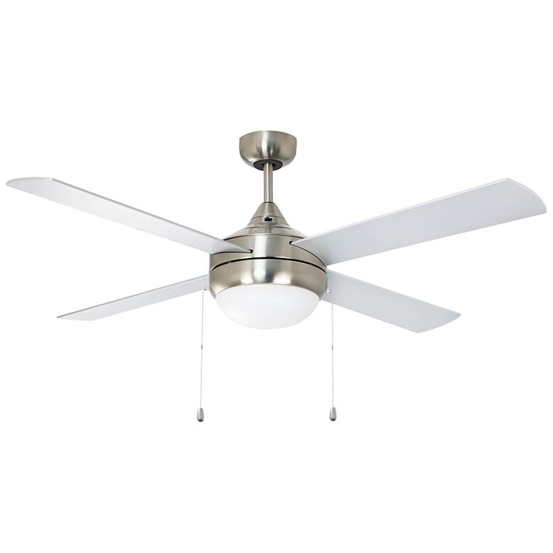 Image 1 52" Maxim Quattro Satin Nickel 4-Blade Ceiling Fan