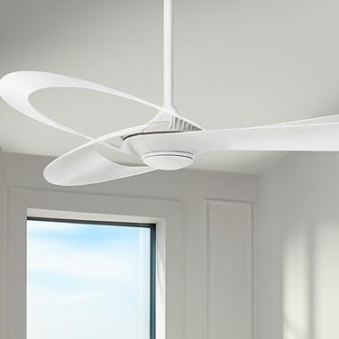 52" Minka Aire Bowie Flat White Indoor Ceiling Fan with Remote