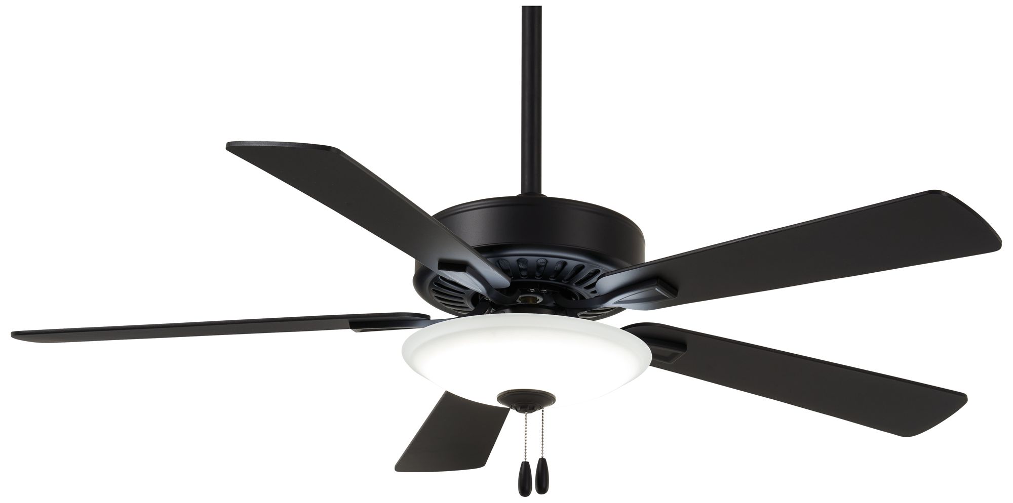 52" Contractor OilRubbed Bronze LED Light Pull Chain Ceiling Fan