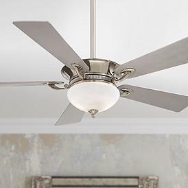 Chrome, Ceiling Fan With Light Kit, Ceiling Fans | Lamps Plus
