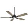 52" Minka Aire Dyno Coal Black LED Ceiling Fan with Remote Control