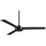 52" Minka Aire Roto Coal Black Ceiling Fan with Wall Control